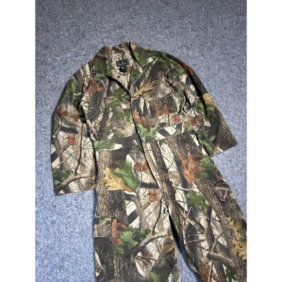 Red Head Camo Camouflage Full Body Coveralls Hunting USA M Regular Vintage - Picture 2 of 8
